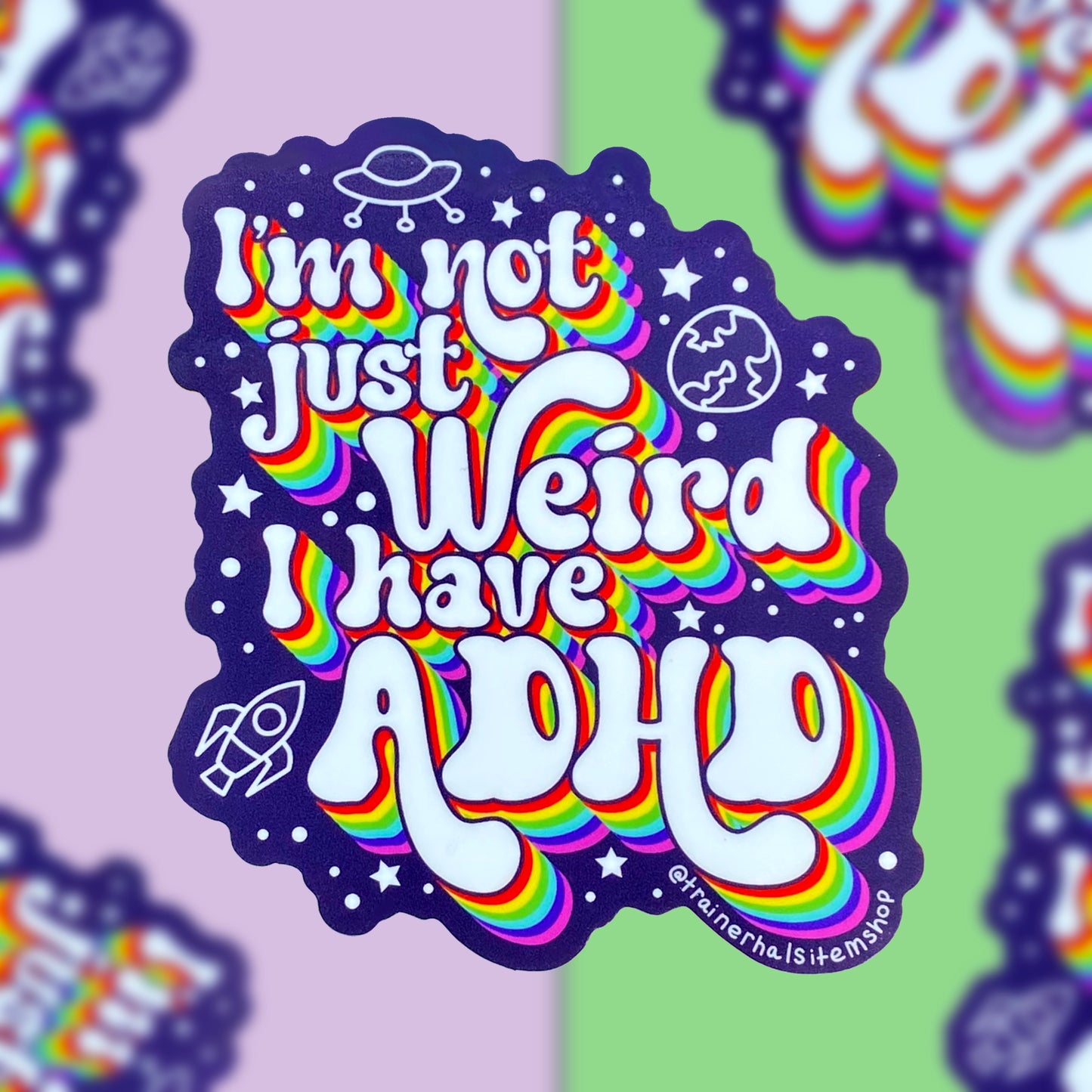 ADHD Pride Sticker | Neurodiversity Affirming Decal