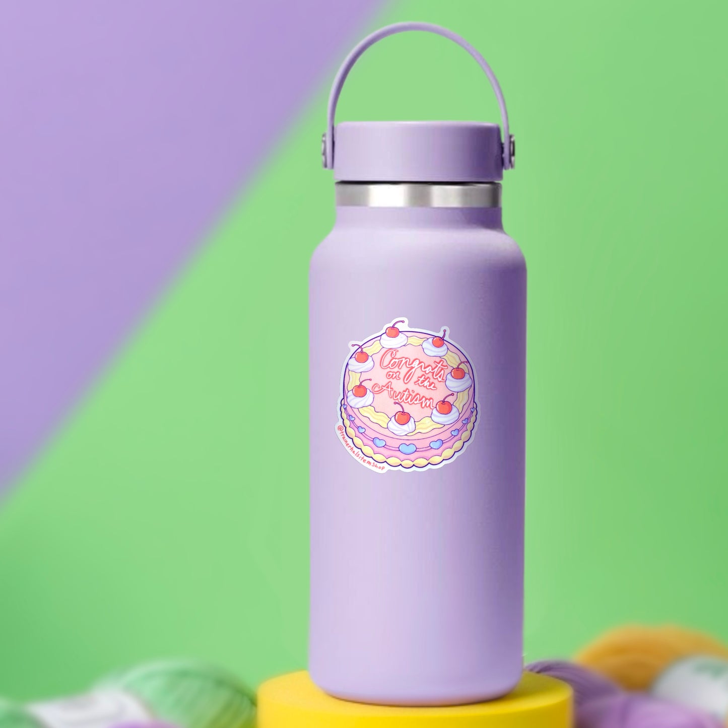 Congrats on the Autism Cake Sticker | Diagnosis Celebration Decal