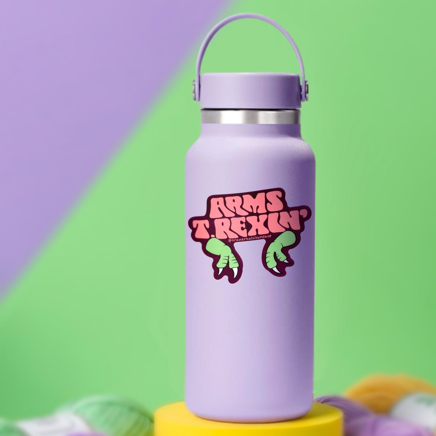 T. Rex Arms Neurodiversity Sticker | Autism Pride Dinosaur Decal