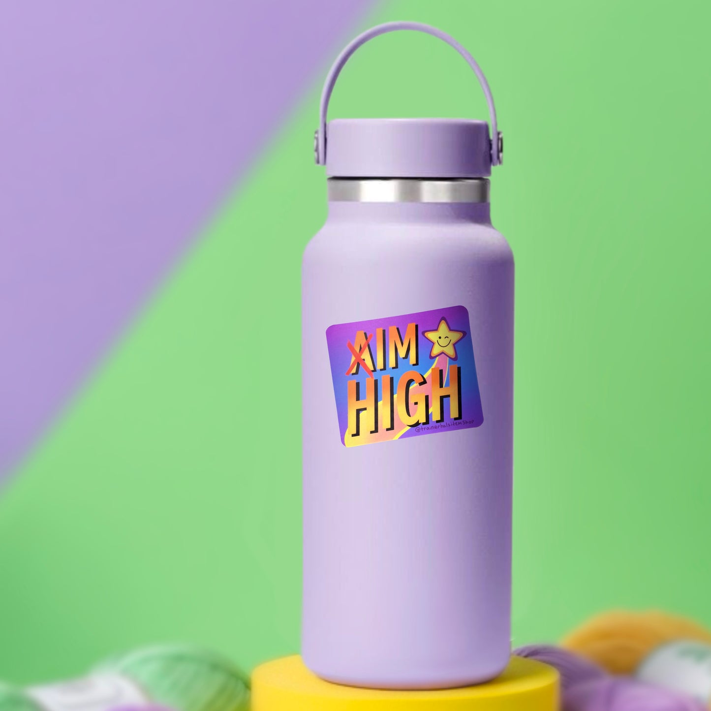 Aim High Stoner Pride Sticker | Dope Nostalgic 90s Decal