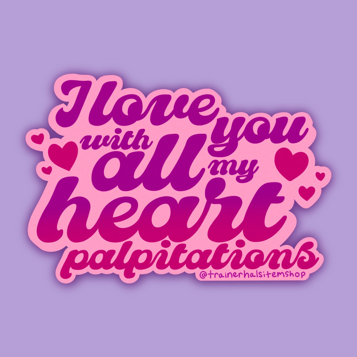 POTS Pride Sticker | Heart Disease & Anxiety Awareness Decal