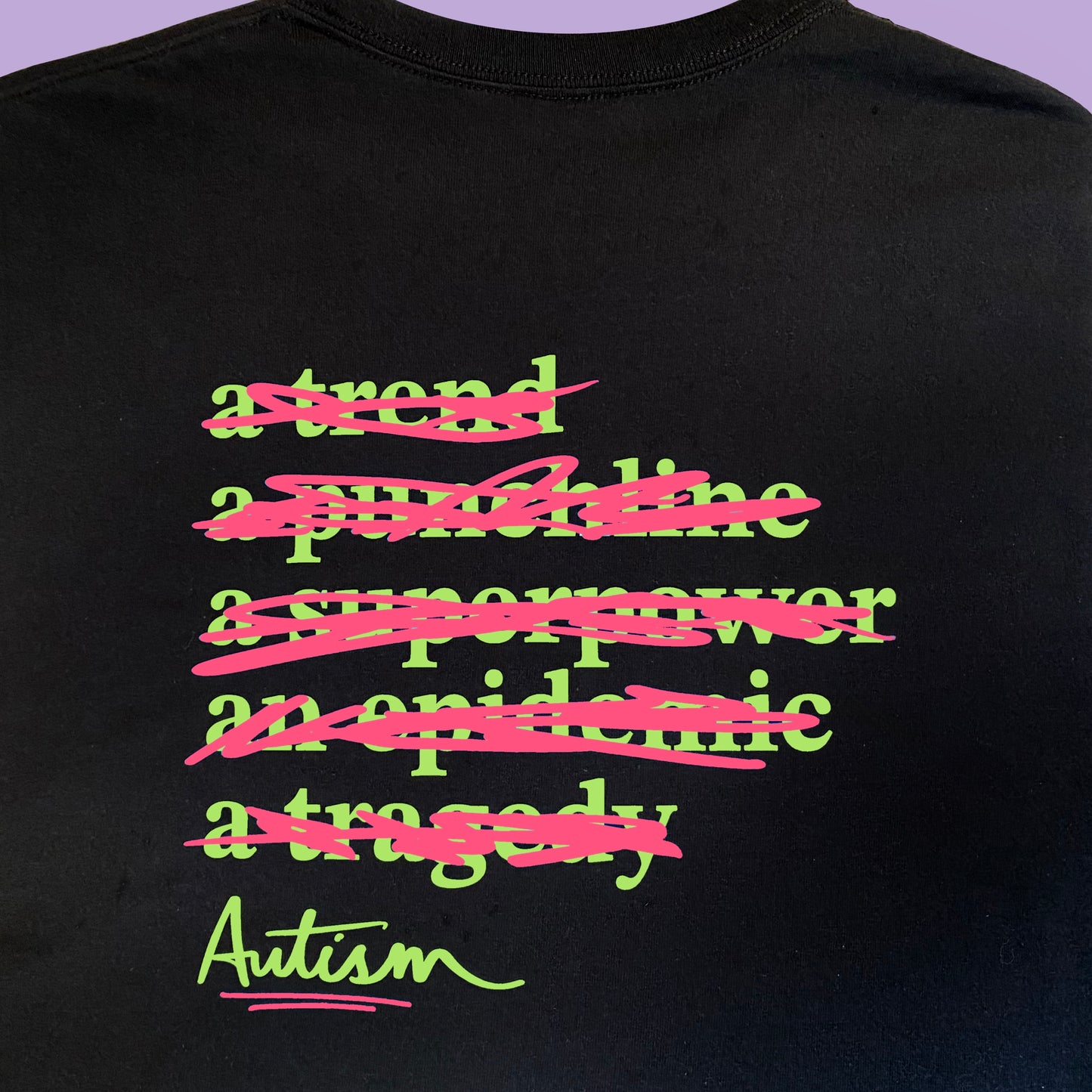 Autism Pride Shirt | Pink & Green Punk Neurodiversity Graphic Tee Therapy SPED Teacher