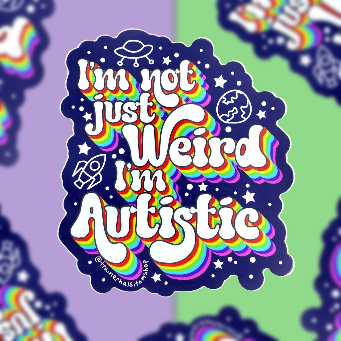 Autism Pride Sticker | Outer Space Neurodiversity Decal