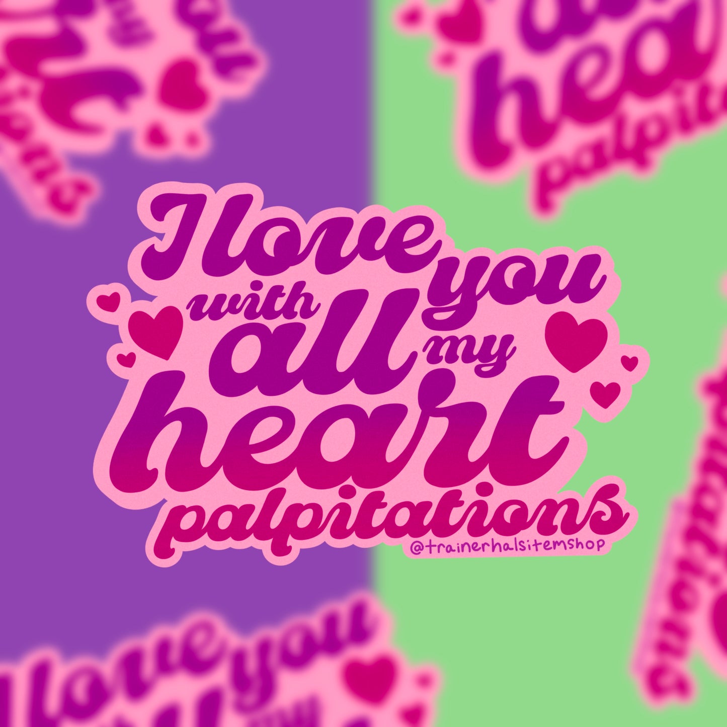 POTS Pride Sticker | Heart Disease & Anxiety Awareness Decal