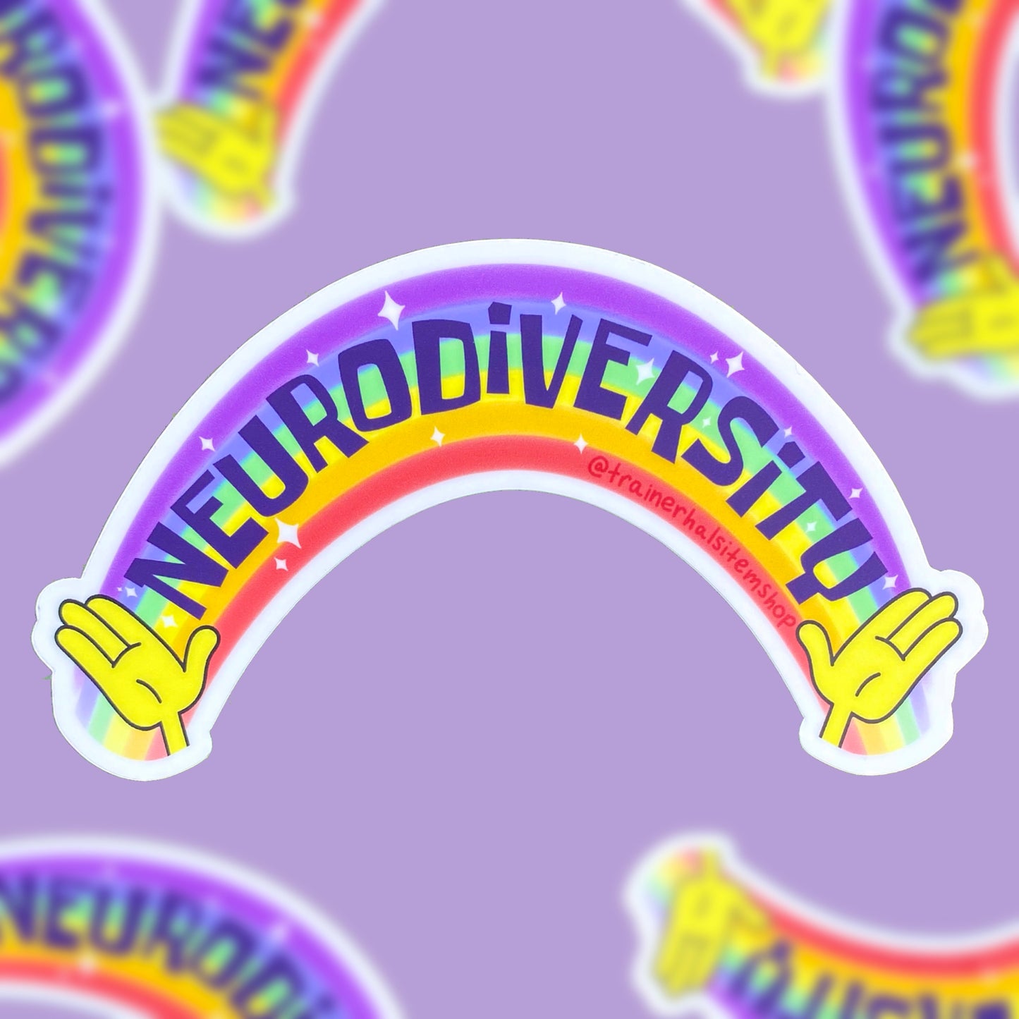 Neurodiversity Rainbow Bumper Sticker | Autism & ADHD Awareness Car Decal