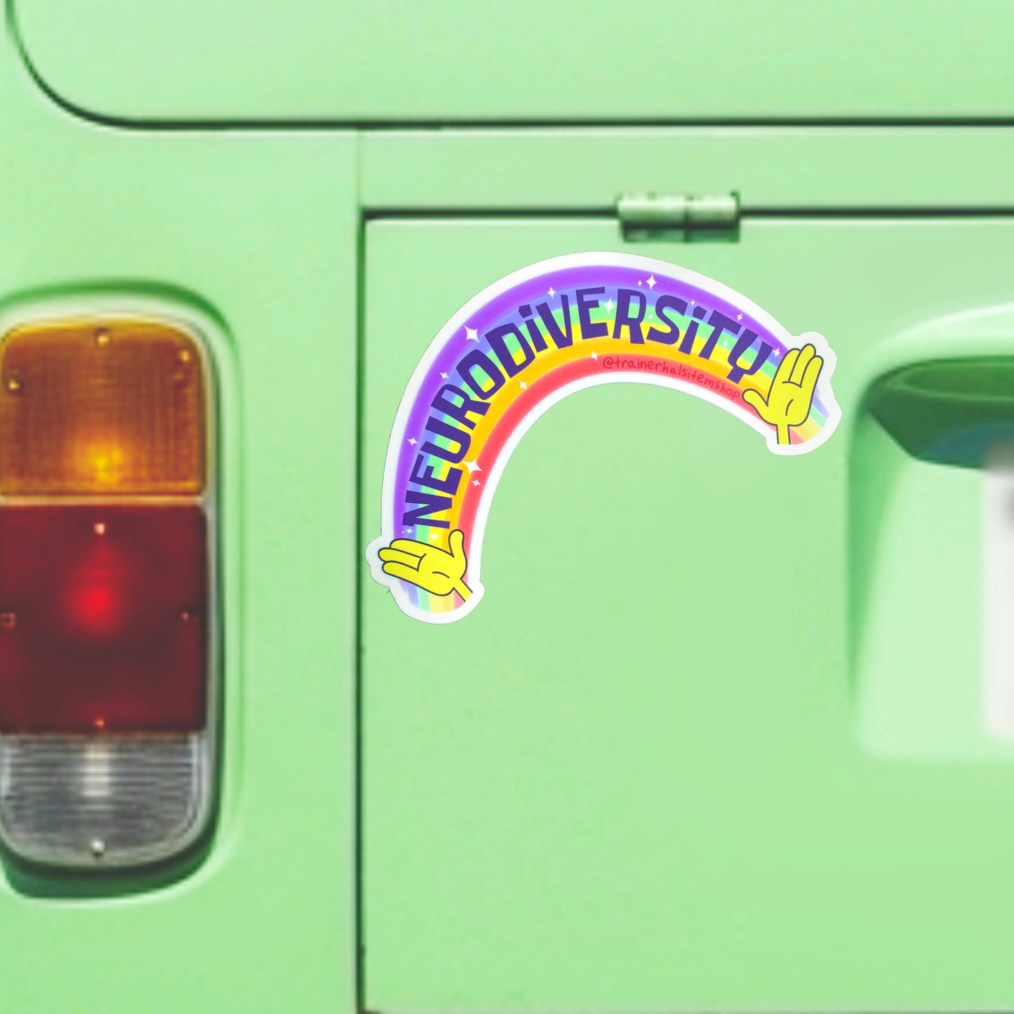 Neurodiversity Rainbow Bumper Sticker | Autism & ADHD Awareness Car Decal