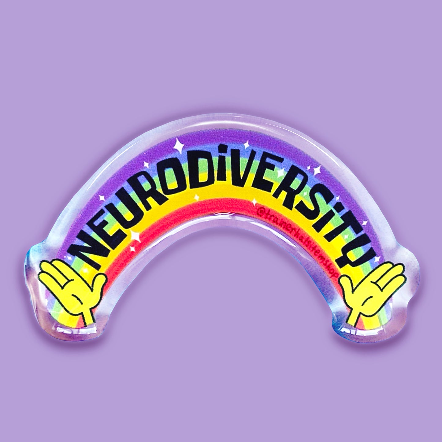 Neurodiversity Rainbow Pop Culture Pin | Autism & ADHD Awareness