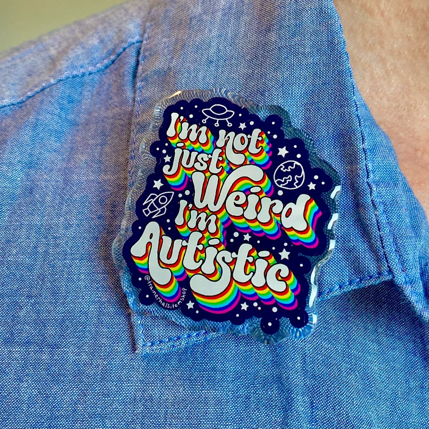 Autism Pride Pin | Outer Space Neurodiversity Awareness Pin