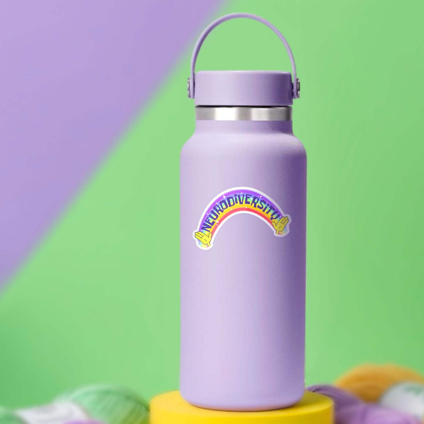 Neurodiversity Rainbow Sticker | Autism & ADHD Awareness Kids Decal