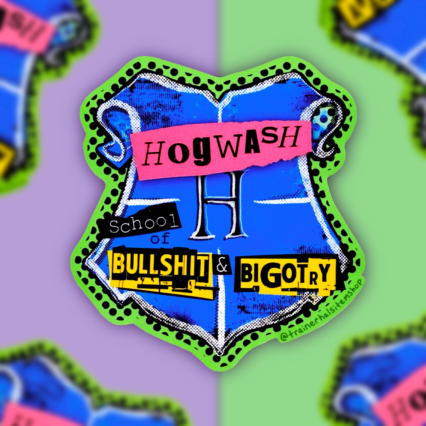 Anti-TERF Wizard School Sticker | Trans Pride Punk Decal