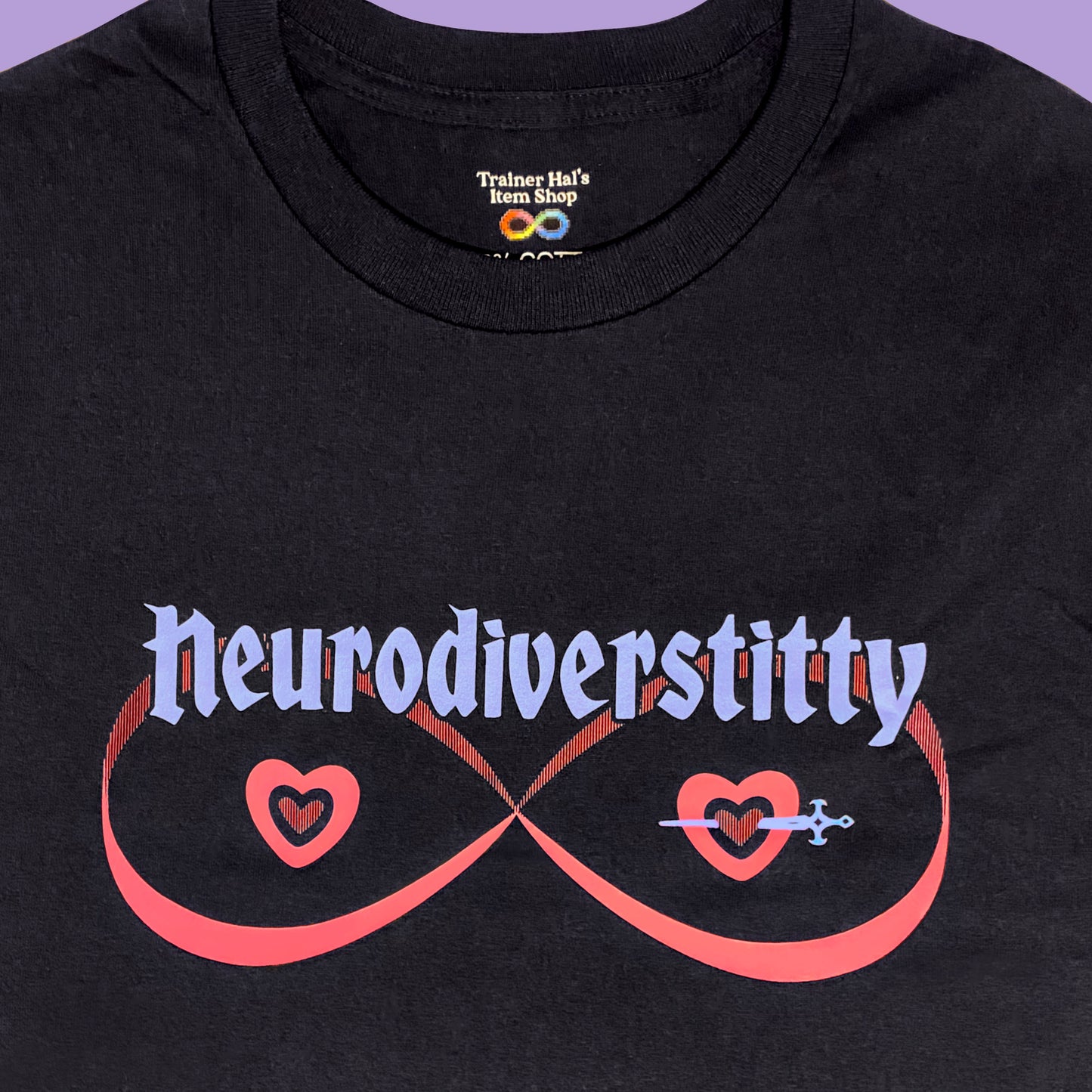 Neurodiversity Titties T Shirt | Body Positivity Fantasy DND