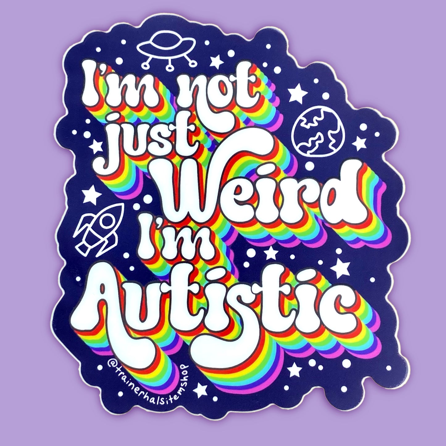 Autism Pride Sticker | Outer Space Neurodiversity Decal