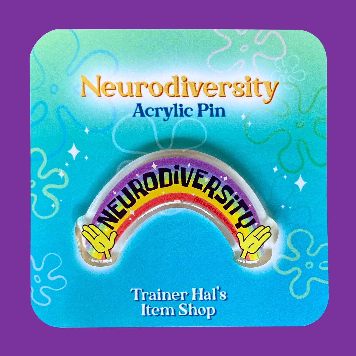 Neurodiversity Rainbow Pop Culture Pin | Autism & ADHD Awareness