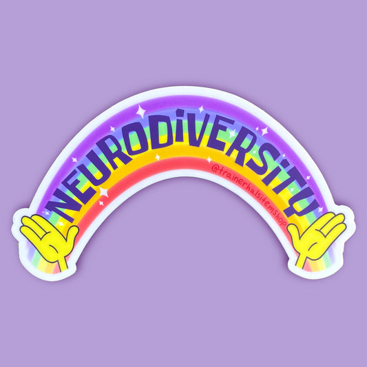 Neurodiversity Rainbow Sticker | Autism & ADHD Awareness Kids Decal