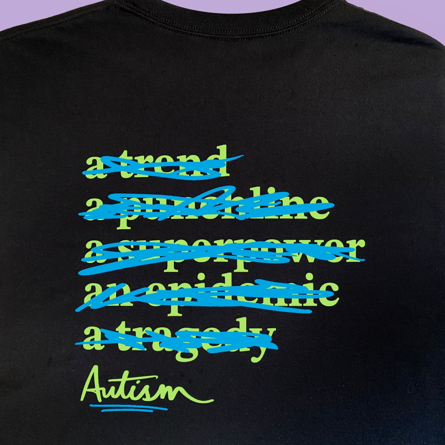 Autism Pride Shirt | Punk Neurodiversity Graphic Tee Acceptance Awareness Inclusion Blue & Green Autistic Advocate Therapy SPED Teacher ASD