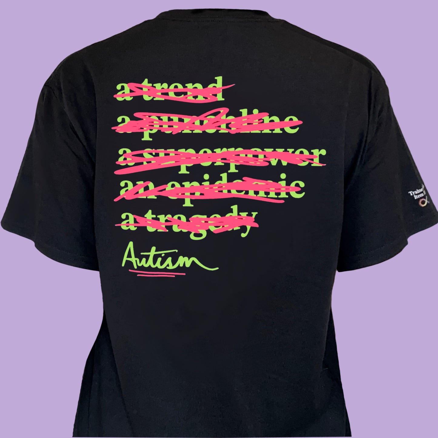 Autism Pride Shirt | Pink & Green Punk Neurodiversity Graphic Tee Therapy SPED Teacher