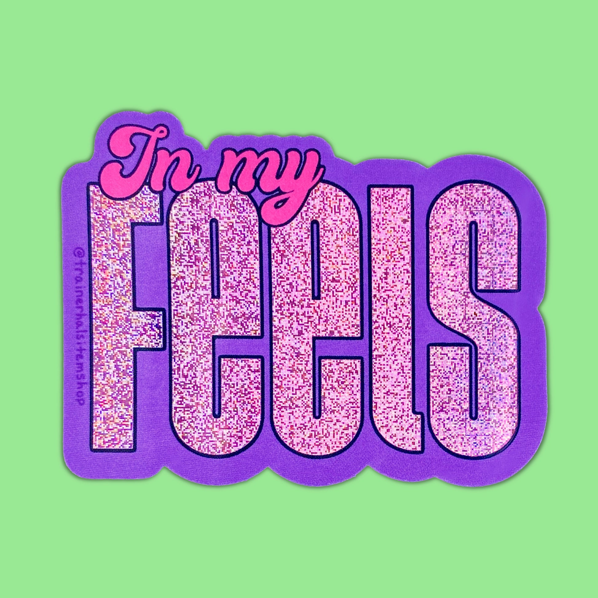 Sad Girl Era Glitter Sticker | In My Feels Holographic Decal