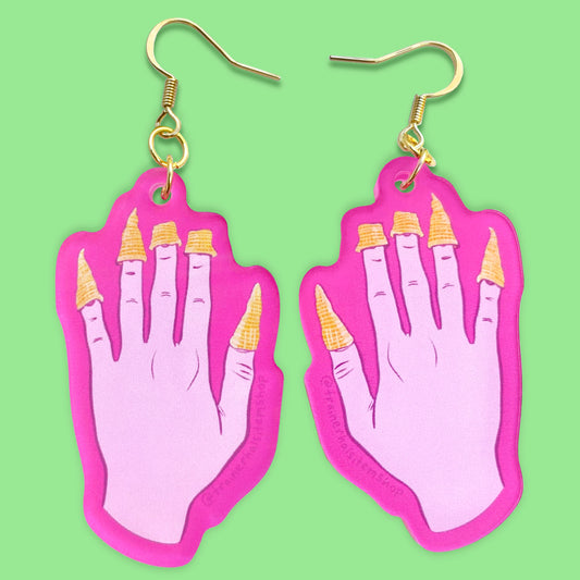 Subtle Lesbian Pride Earrings | Unhinged & Funny Sapphic Jewelry