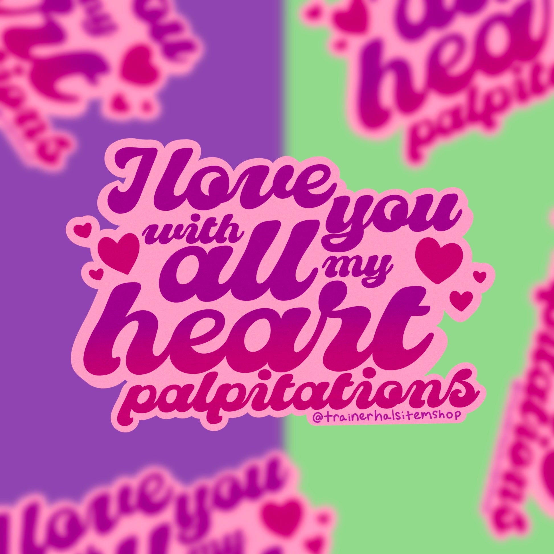 POTS Pride Sticker | Heart Disease & Anxiety Awareness Decal