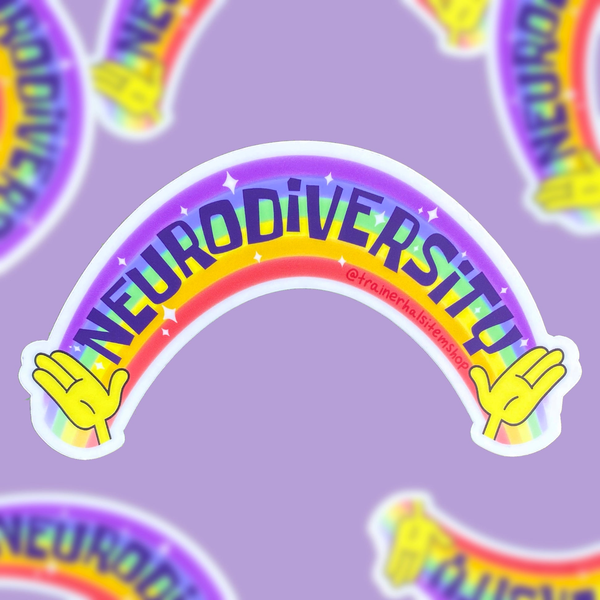 Neurodiversity Rainbow Bumper Sticker | Autism & ADHD Awareness Car Decal