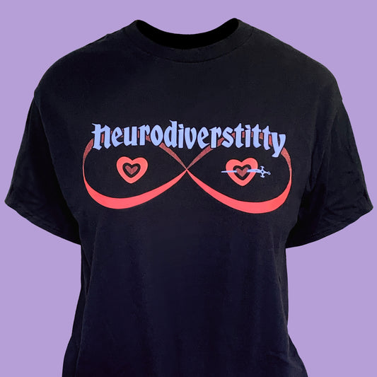 Neurodiversity Titties T Shirt | Body Positivity Fantasy DND