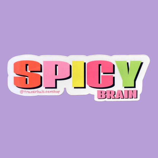 Y2K Neurospicy Sticker | Spicy Brain Neurodivergent Pride Decal