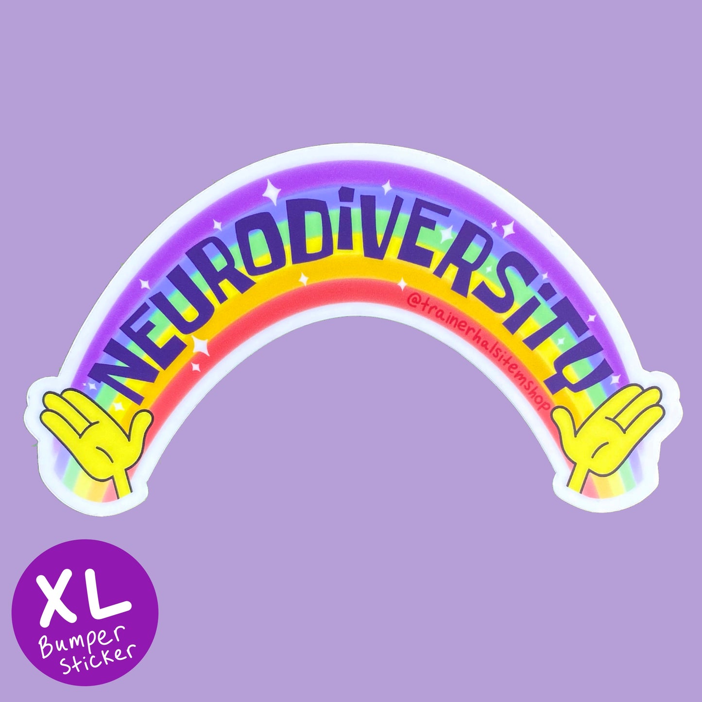 Neurodiversity Rainbow Bumper Sticker | Autism & ADHD Awareness Car Decal
