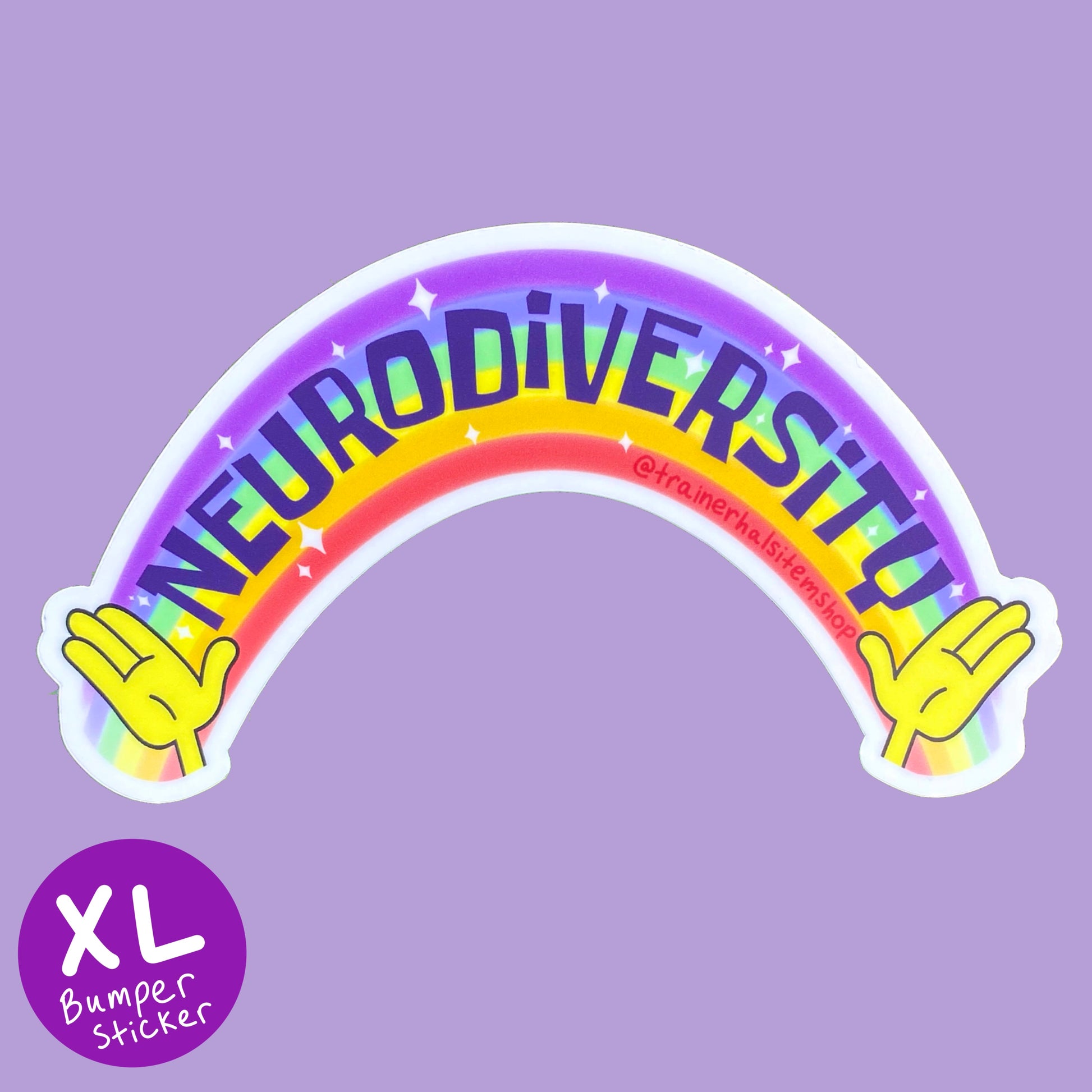 Neurodiversity Rainbow Bumper Sticker | Autism & ADHD Awareness Car Decal