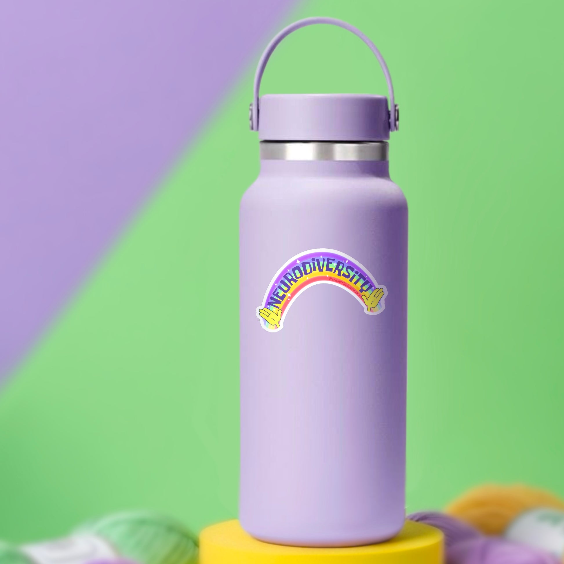 Neurodiversity Rainbow Sticker | Autism & ADHD Awareness Kids Decal