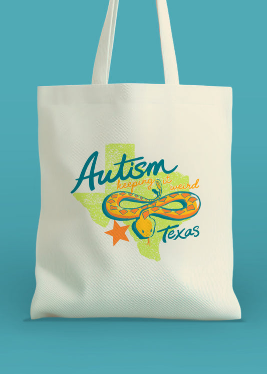 Keep It Weird Autism Texas Tote Bag — Neurodivergent Pride
