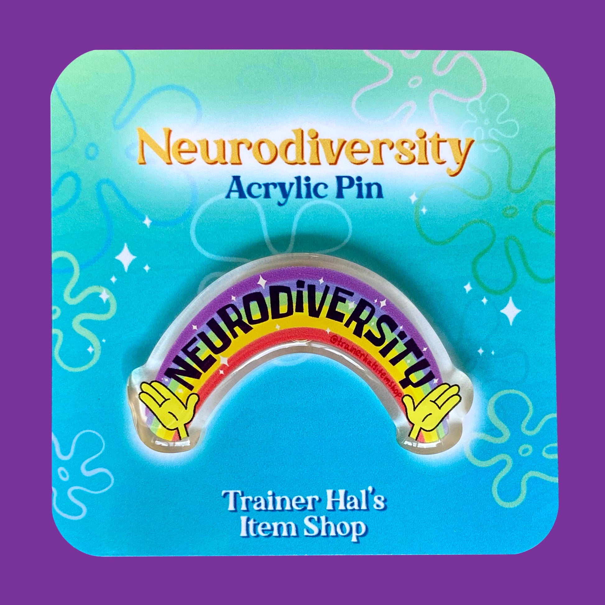 Neurodiversity Rainbow Pop Culture Pin | Autism & ADHD Awareness