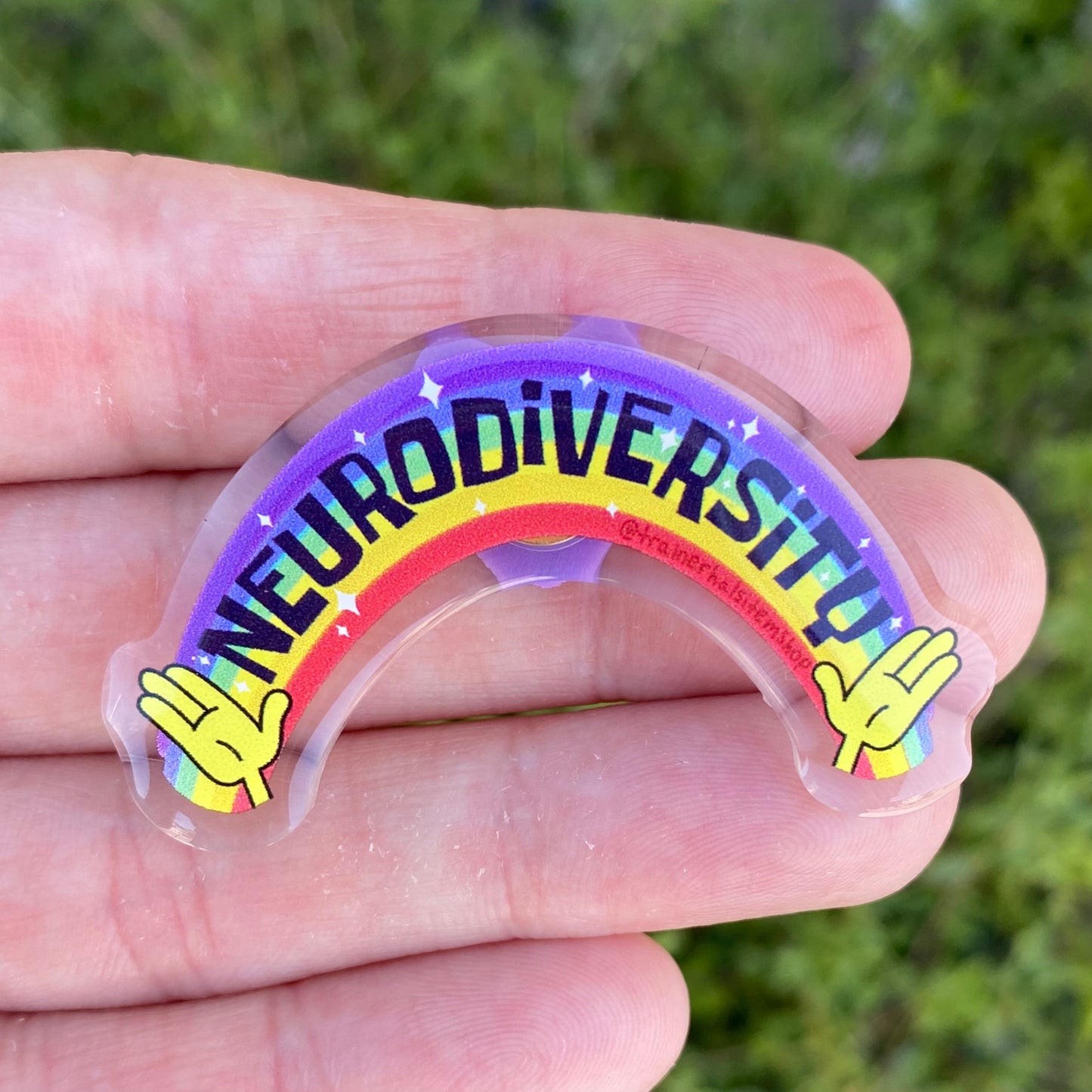 Neurodiversity Rainbow Pop Culture Pin | Autism & ADHD Awareness 