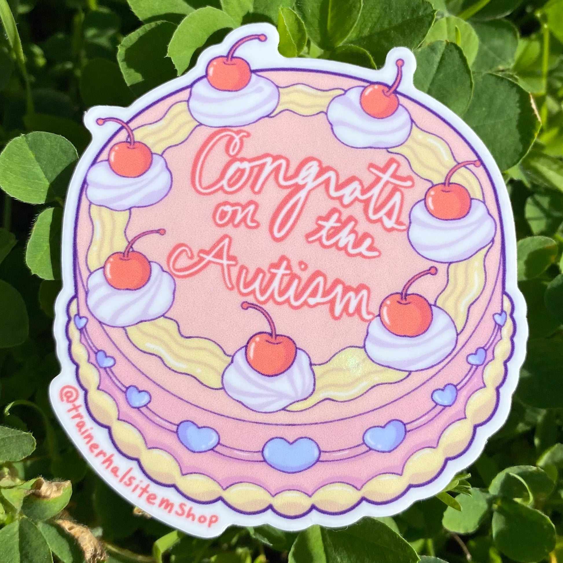 Congrats on the Autism Cake Sticker | Diagnosis Celebration Decal