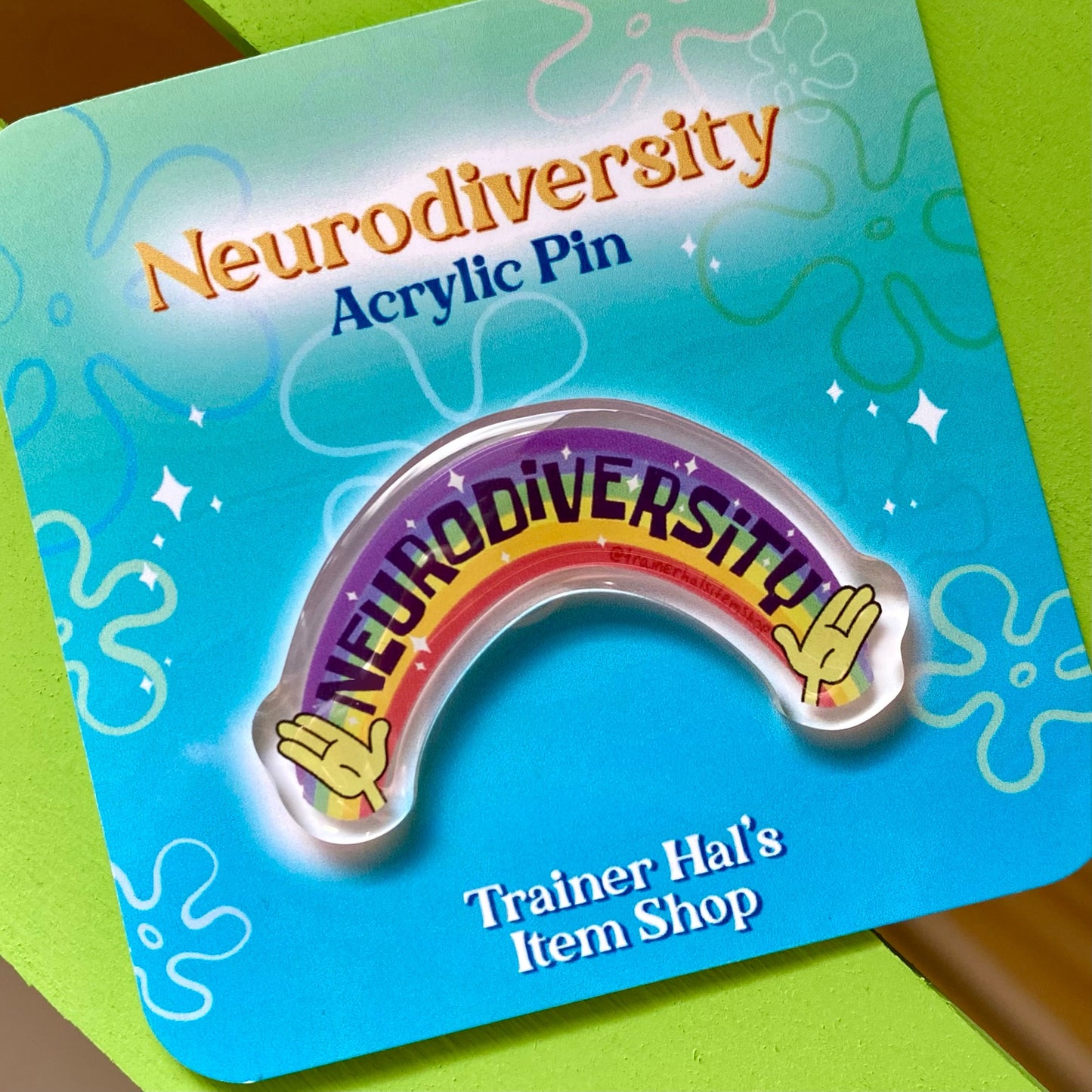 Neurodiversity Rainbow Pop Culture Pin | Autism & ADHD Awareness 