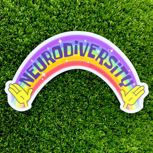 Neurodiversity Rainbow Sticker | Autism & ADHD Awareness Kids Decal