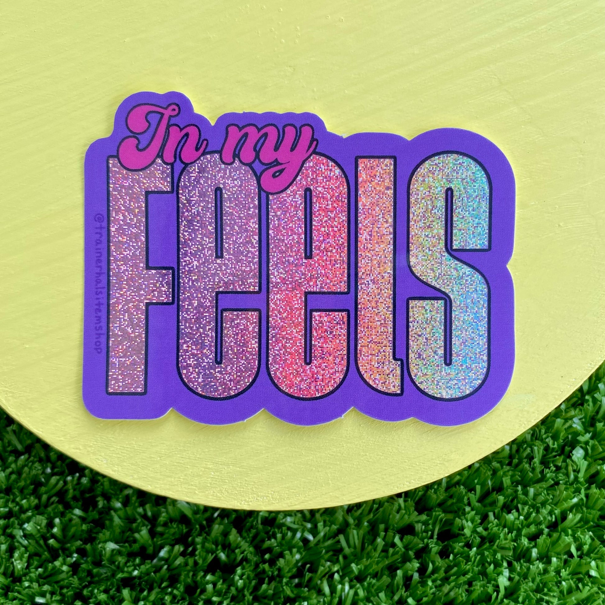 Sad Girl Era Glitter Sticker | In My Feels Holographic Decal