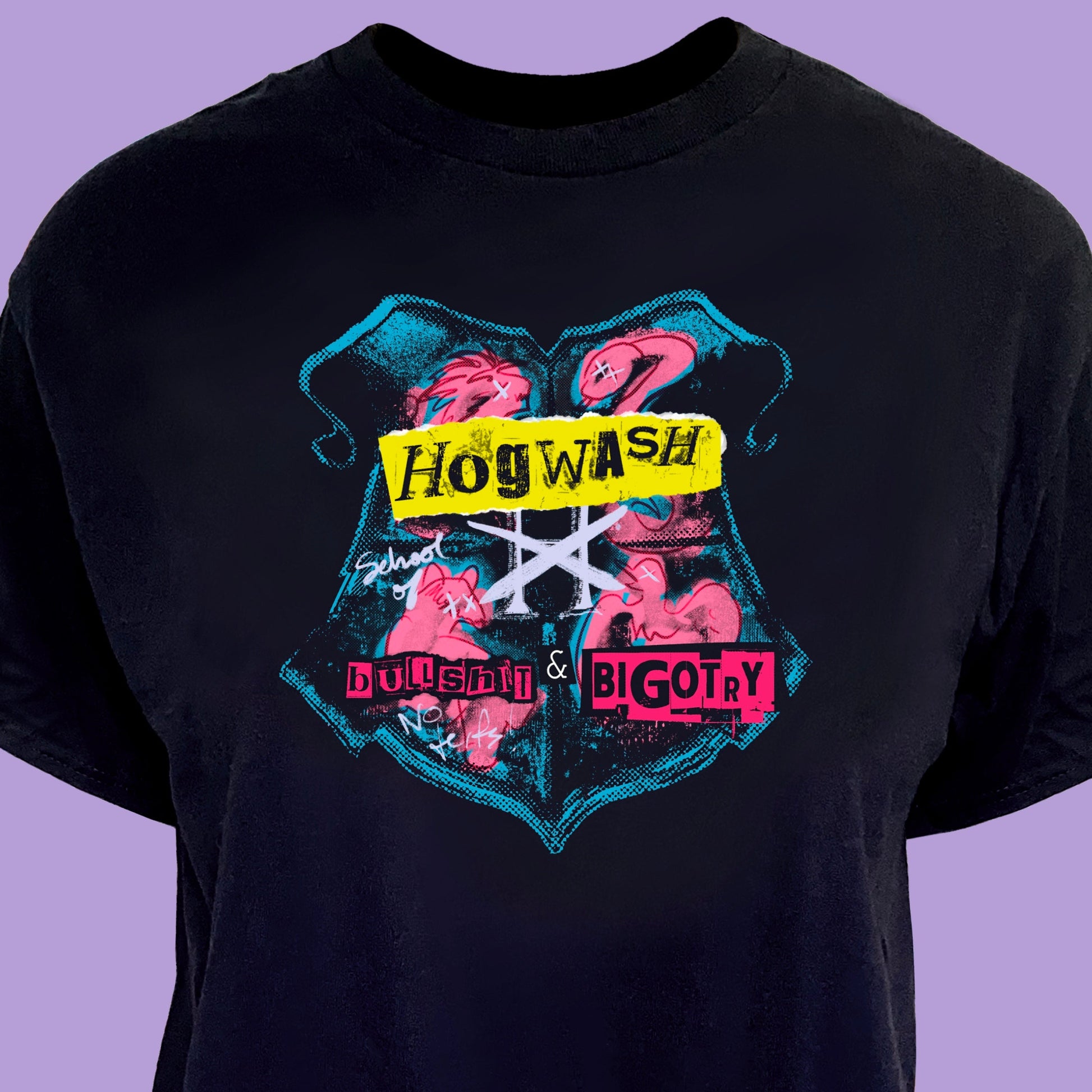Trans Pride Shirt Anti-TERF Trash Punk Wizard Tee JKR Grunge